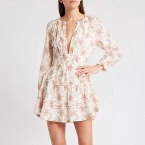 LoveShackFancy Floral Mini Dress - XS